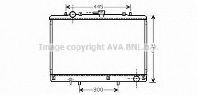 AVA QUALITY COOLING mt2188 -  Радиатор, охлаждение двигателя